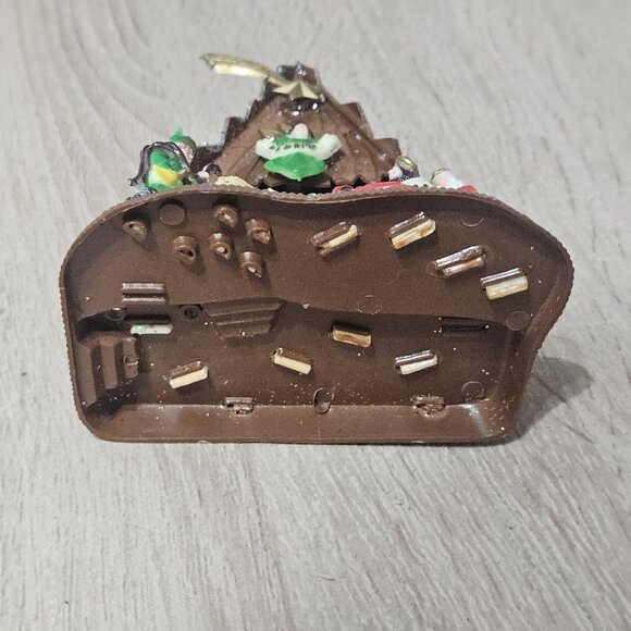 Vintage Miniature Plastic Nativity Scene Silver Glitter Christmas Retro - Picture 6 of 11